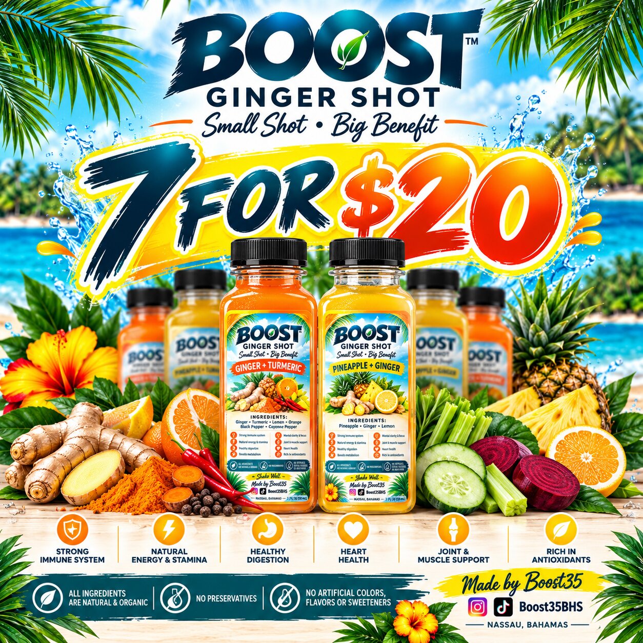BOOST 7 for $20 shot package